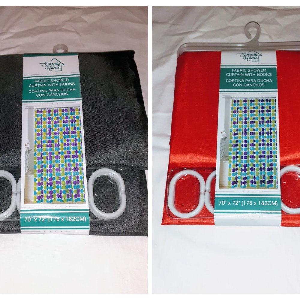 SALE 2 SHOWER CURTAINS 70""X72